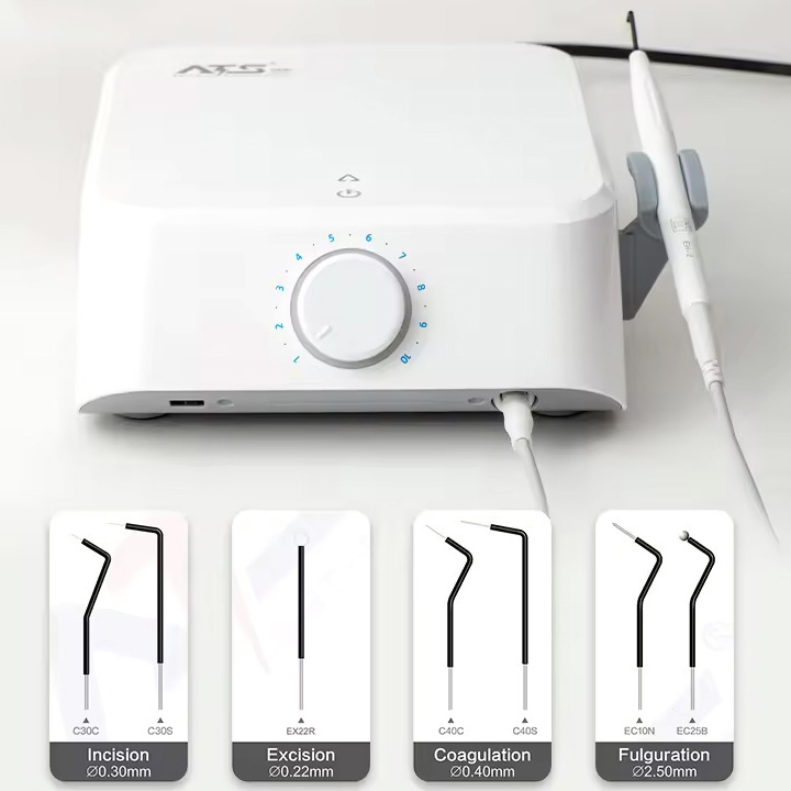 Neway ATS-S1 Dental High-Frequency Electrosurgery Unit 40W with 7 Electrodes Tip